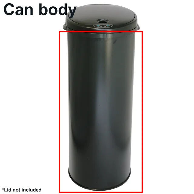 itouchless-black-trash-can-body-replacement-for-mt13rb-13-gallon image 1