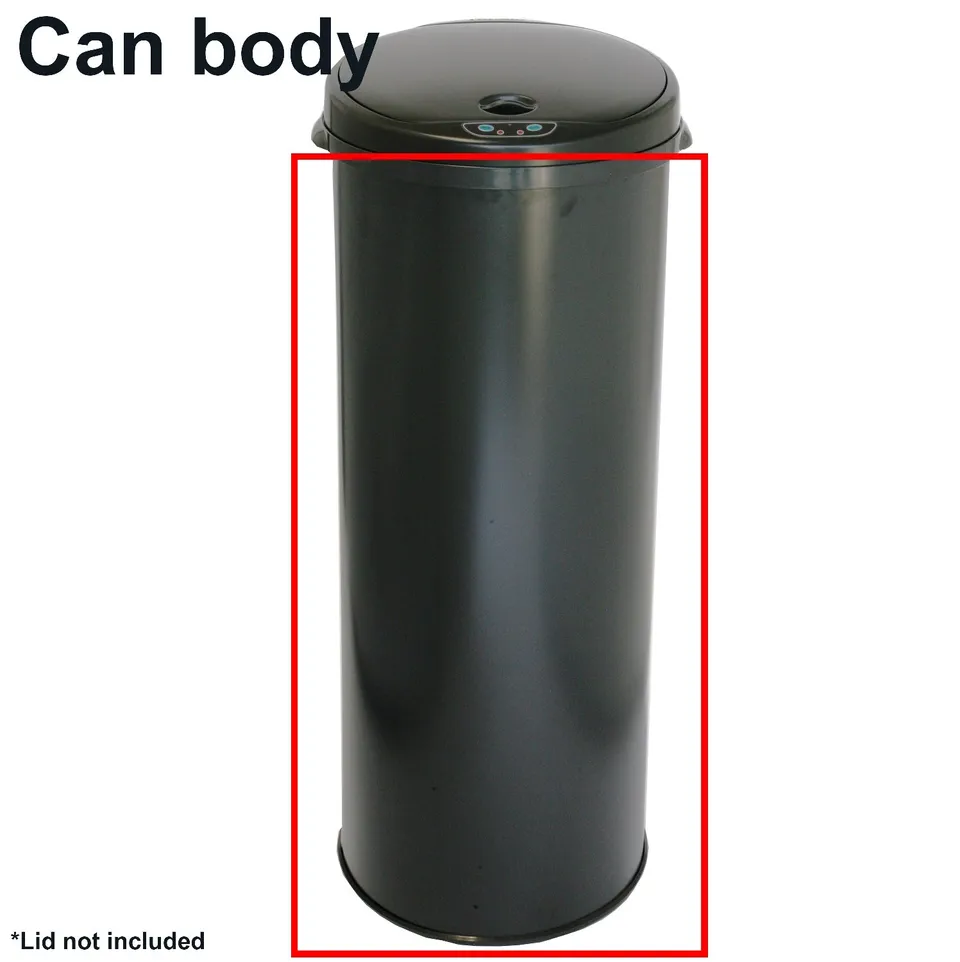 itouchless-black-trash-can-body-replacement-for-mt13rb-13-gallon image 1