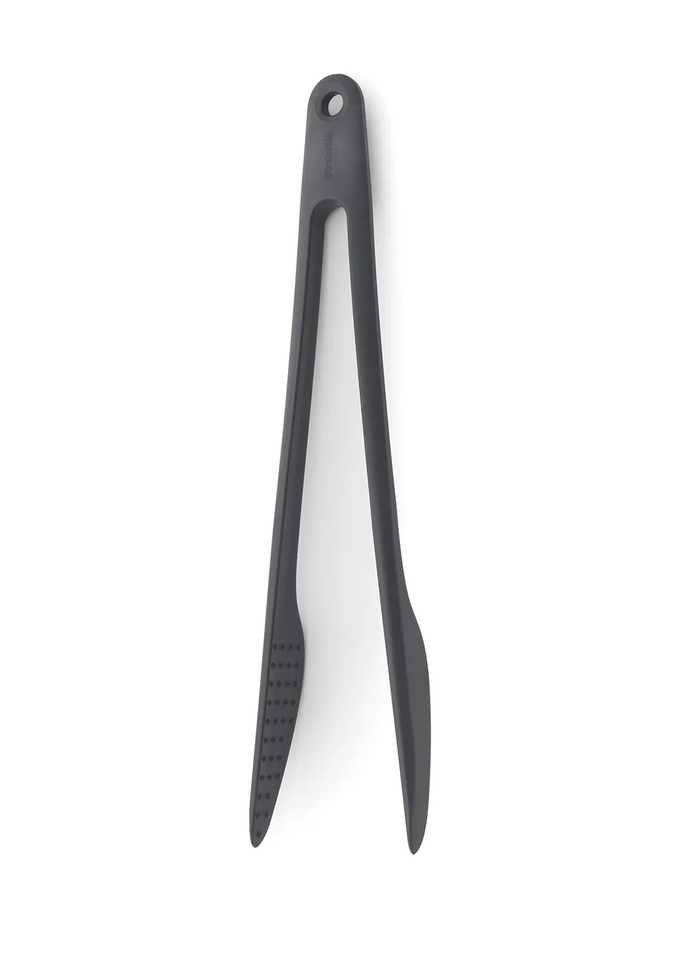 brabantia-tasty-precision-tongs-granite-gray-non-stick-heat-resistant-nylon-serv image 1