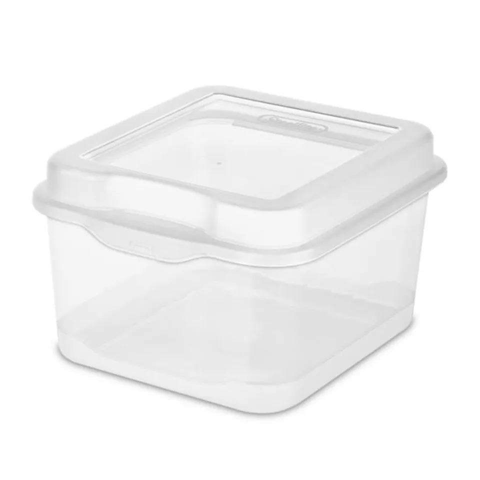 sterilite-18038612-fliptop-latching-storage-container-clear-48-pack image 1