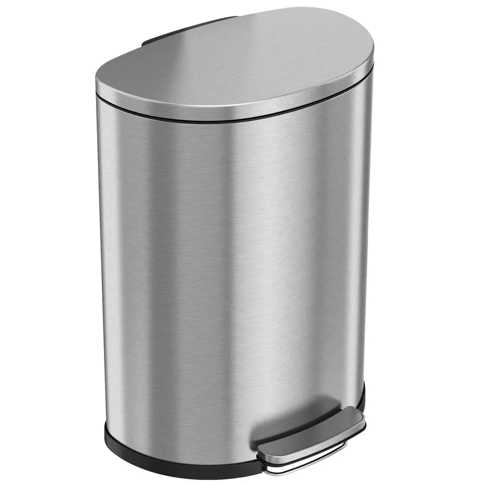 itouchless-softstep-13-2-gallon-50-liter-semi-round-stainless-steel-step-pedal-k image 1