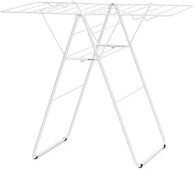 brabantia-hangon-compact-clothes-drying-rack-49ft-15m-white-small-indoor-clothes image 1