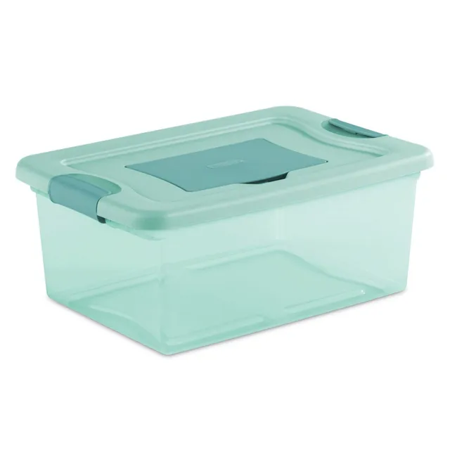 sterilite-15-quart-fresh-scent-multipurpose-stackable-storage-box-with-scent-ven image 1
