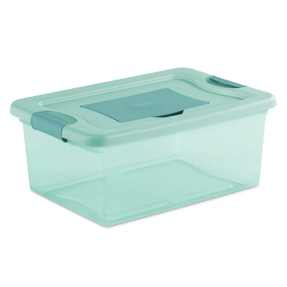 sterilite-15-quart-fresh-scent-multipurpose-stackable-storage-box-with-scent-ven image 1