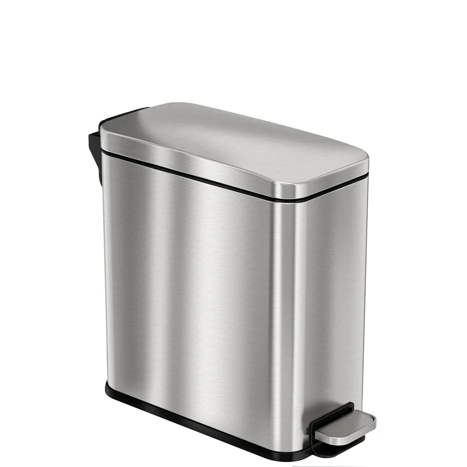 itouchless-3-gallon-softstep-slim-step-pedal-bathroom-trash-can-with-absorbx-fil image 1