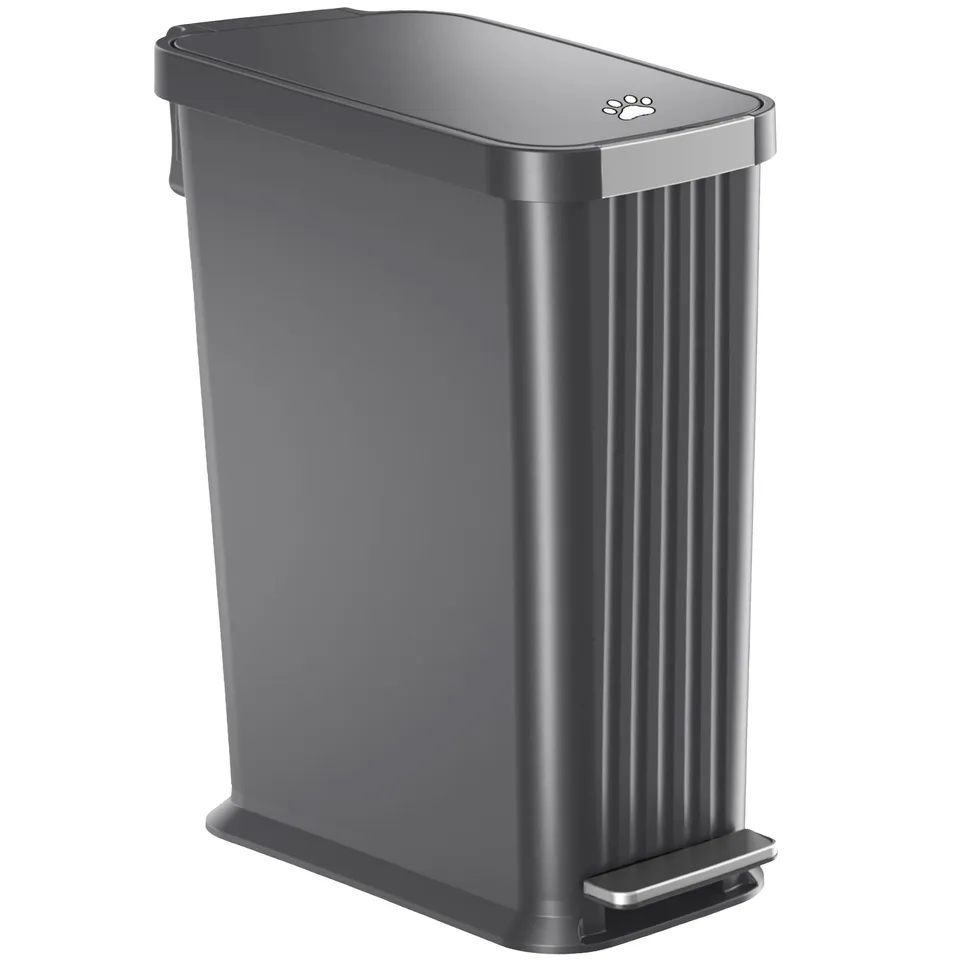 itouchless-13-2-gallon-softstep-elongated-step-pedal-pet-waste-receptacle-with-a image 1