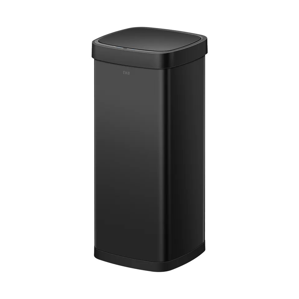eko-ecosmart-80-liter-21-gallon-motion-sensor-trash-can-matte-black image 1