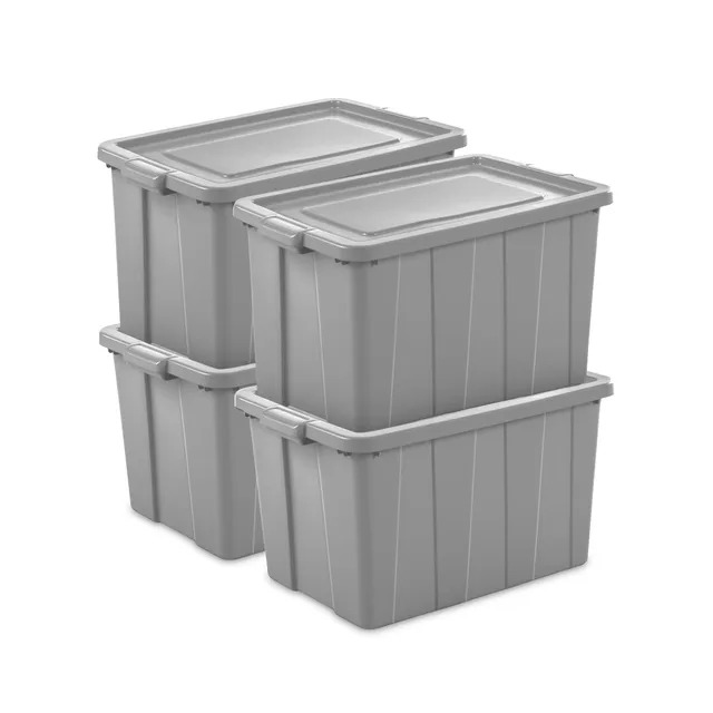 sterilite-tuff1-30-gallon-stackable-storage-tote-with-lid-4-pack image 1