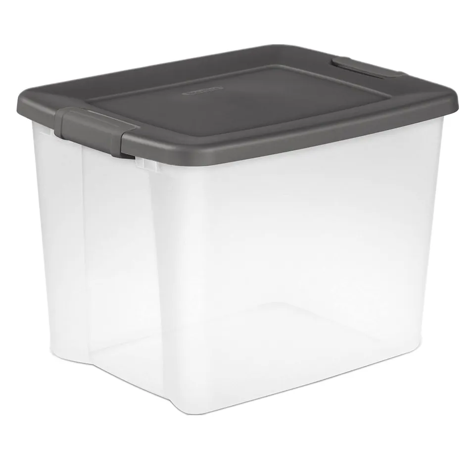 sterilite-shelftotes-50-quart-clear-latched-stacking-plastic-storage-container-w image 1
