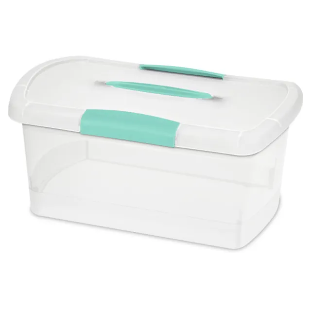 sterilite-medium-nesting-showoffs-stackable-storage-bins-with-latching-lid-and-h image 1
