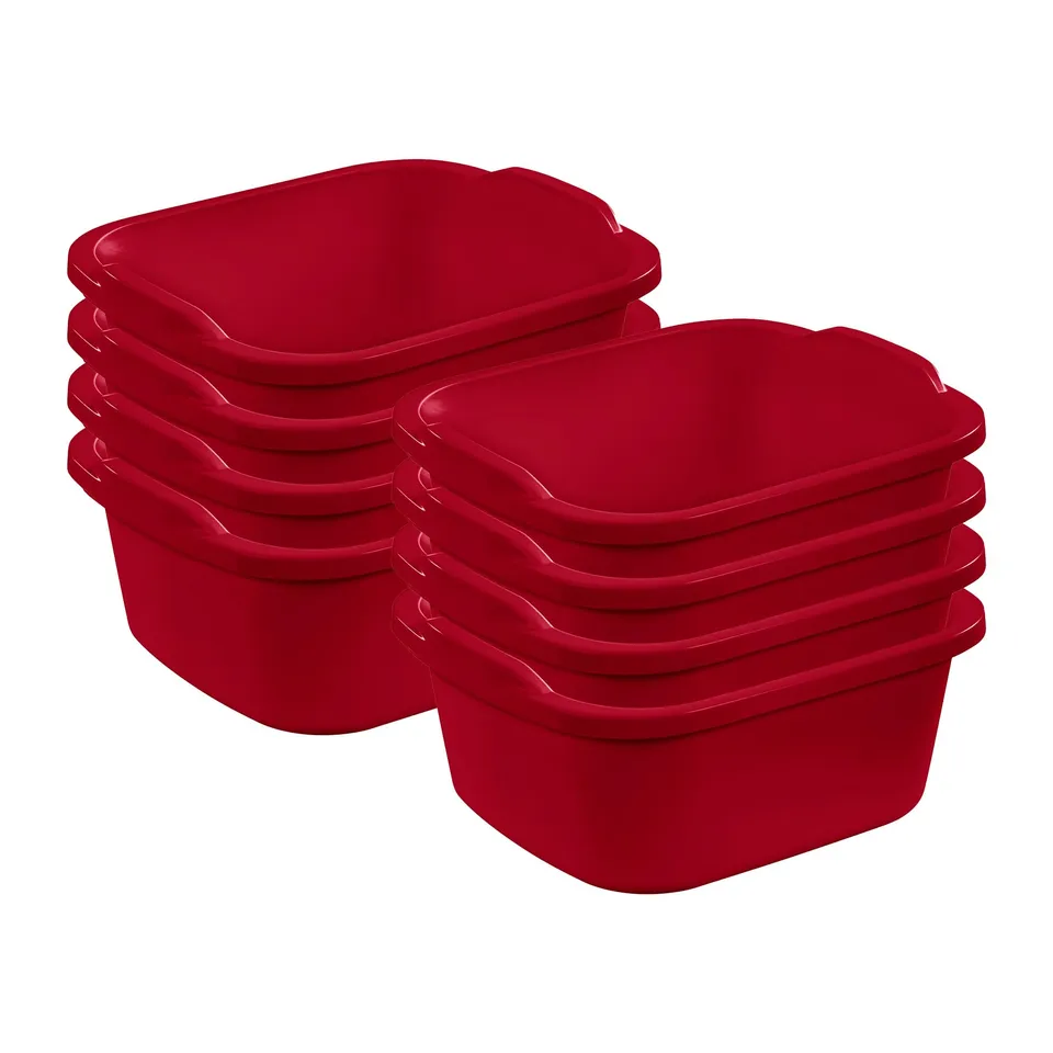 sterilite-extra-large-12-quart-dish-washing-storage-pan-red-8-pack image 1