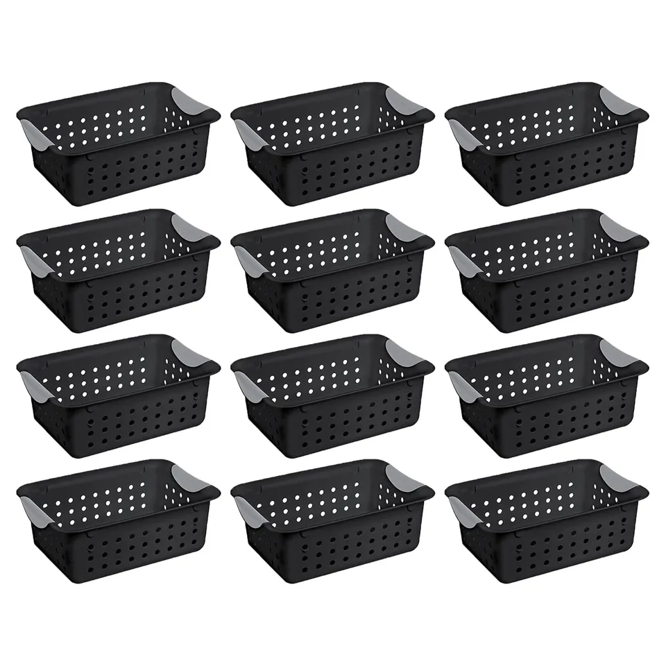 sterilite-small-ultra-basket-storage-bin-for-closets-cabinets-pantry-shelving-an image 1