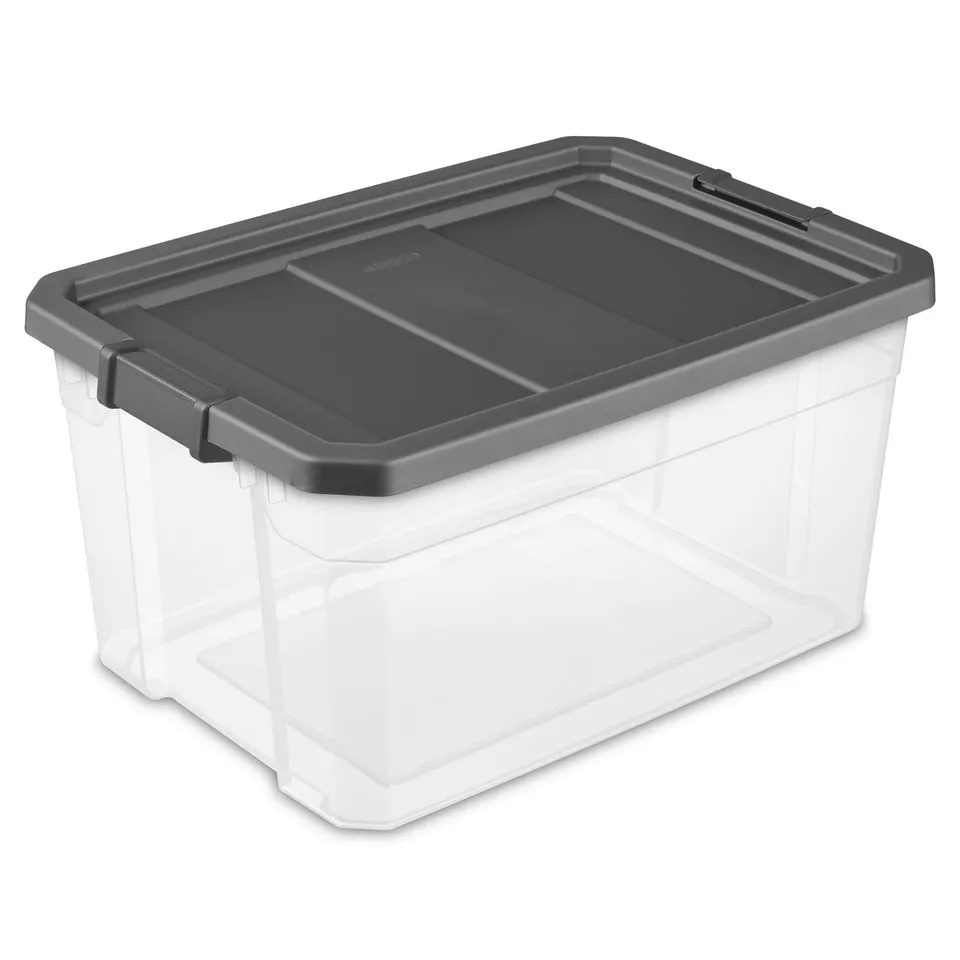 sterilite-box-stacker-modular-clear-76qt-single-unit image 1