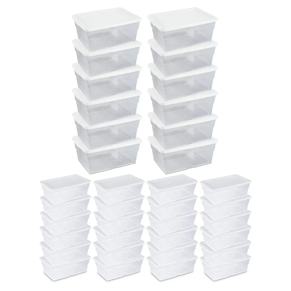 sterilite-16-qt-6-qt-clear-plastic-secure-latching-storage-containers-36-pack image 1