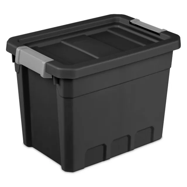 sterilite-24-pack-plastic-storage-bins-with-lids-stackable-containers-7-5-gallon image 1