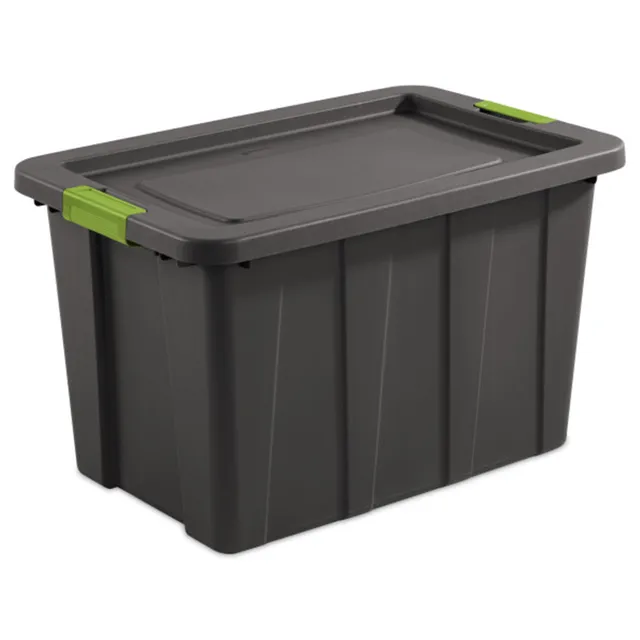 sterilite-4-pack-latching-tuff1-tote-30-gallon-gray image 1