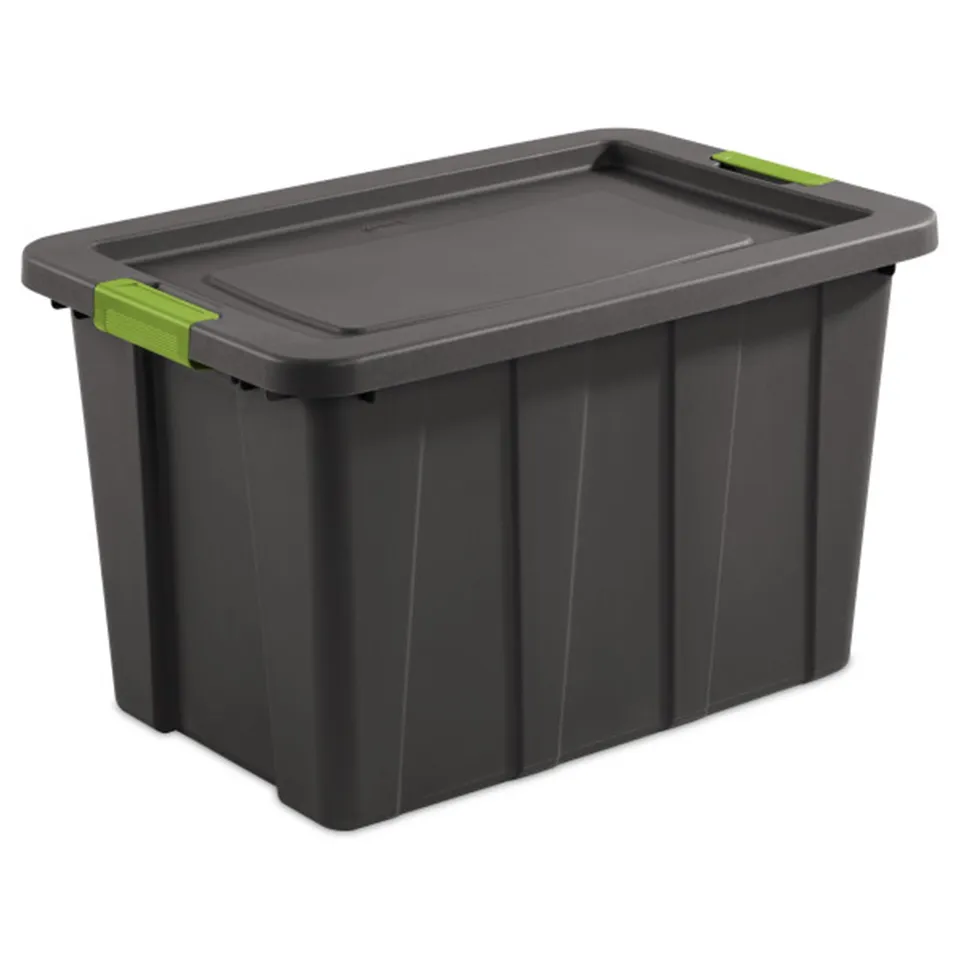 sterilite-4-pack-latching-tuff1-tote-30-gallon-gray image 1