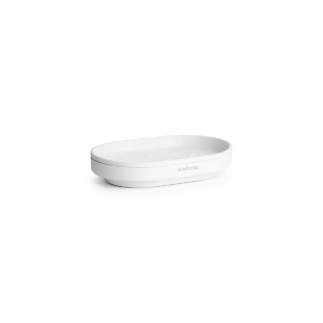 brabantia-mindset-soap-dish-mineral-fresh-white-anti-rust-metal-non-slip-basin-s image 1