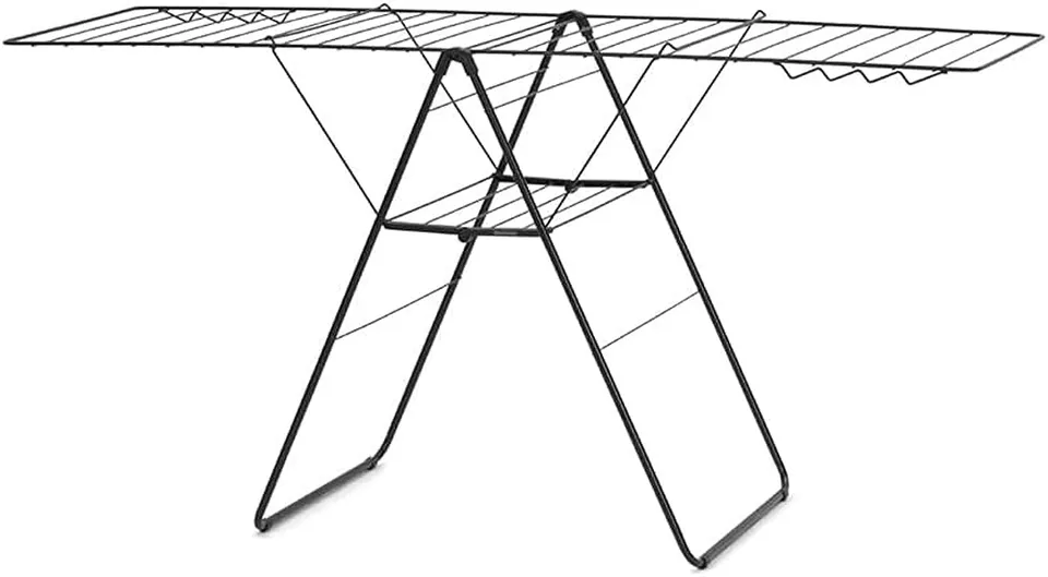 brabantia-hangon-clothes-drying-rack-82ft-25m-matt-black-large-indoor-airer-with image 1