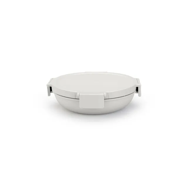 brabantia-make-take-lunch-bowl-light-gray-34oz-leakproof-meal-prep-container image 1