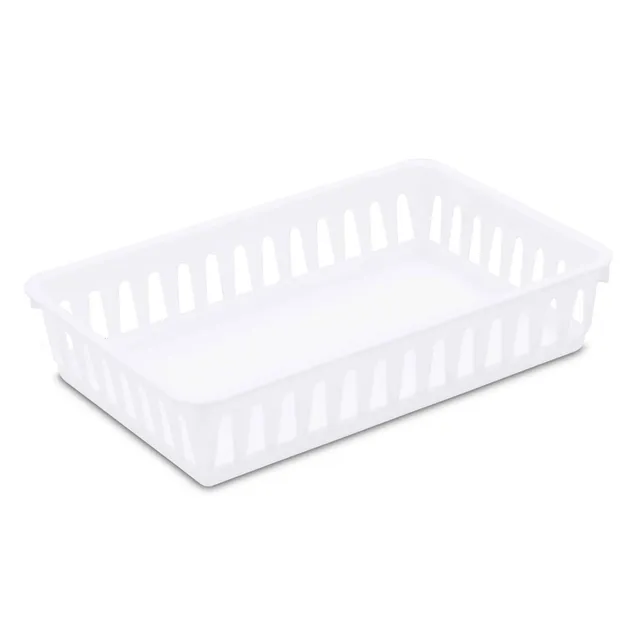 sterilite-storage-tray-24-pack-plastic-basket-organizer-for-drawers-shelves-bath image 1