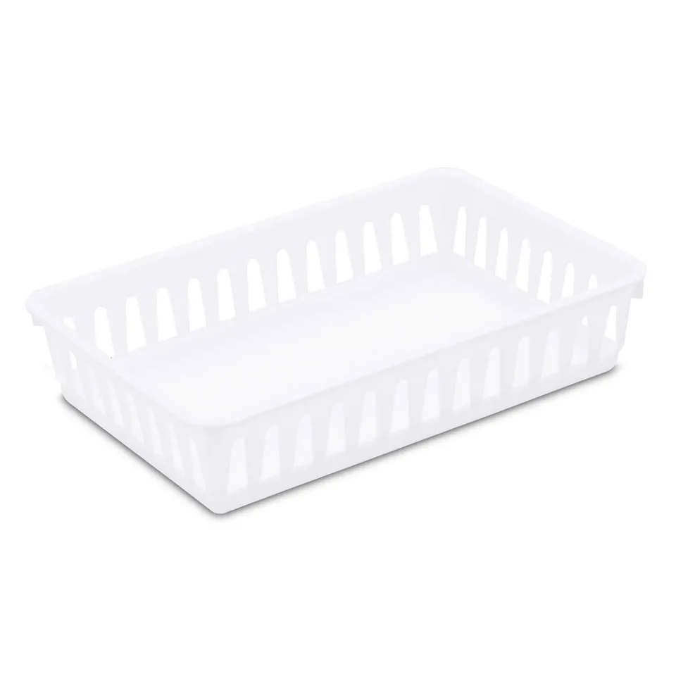 sterilite-storage-tray-24-pack-plastic-basket-organizer-for-drawers-shelves-bath image 1