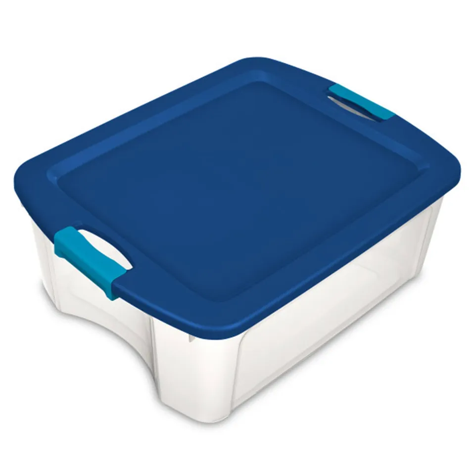 sterilite-18-pack-latch-carry-clear-plastic-storage-totes-with-latching-lids-12- image 1