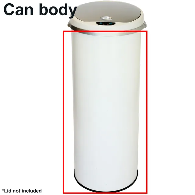 itouchless-mt13rw-trash-can-body-white-oem-replacement-for-step-operated-can image 1