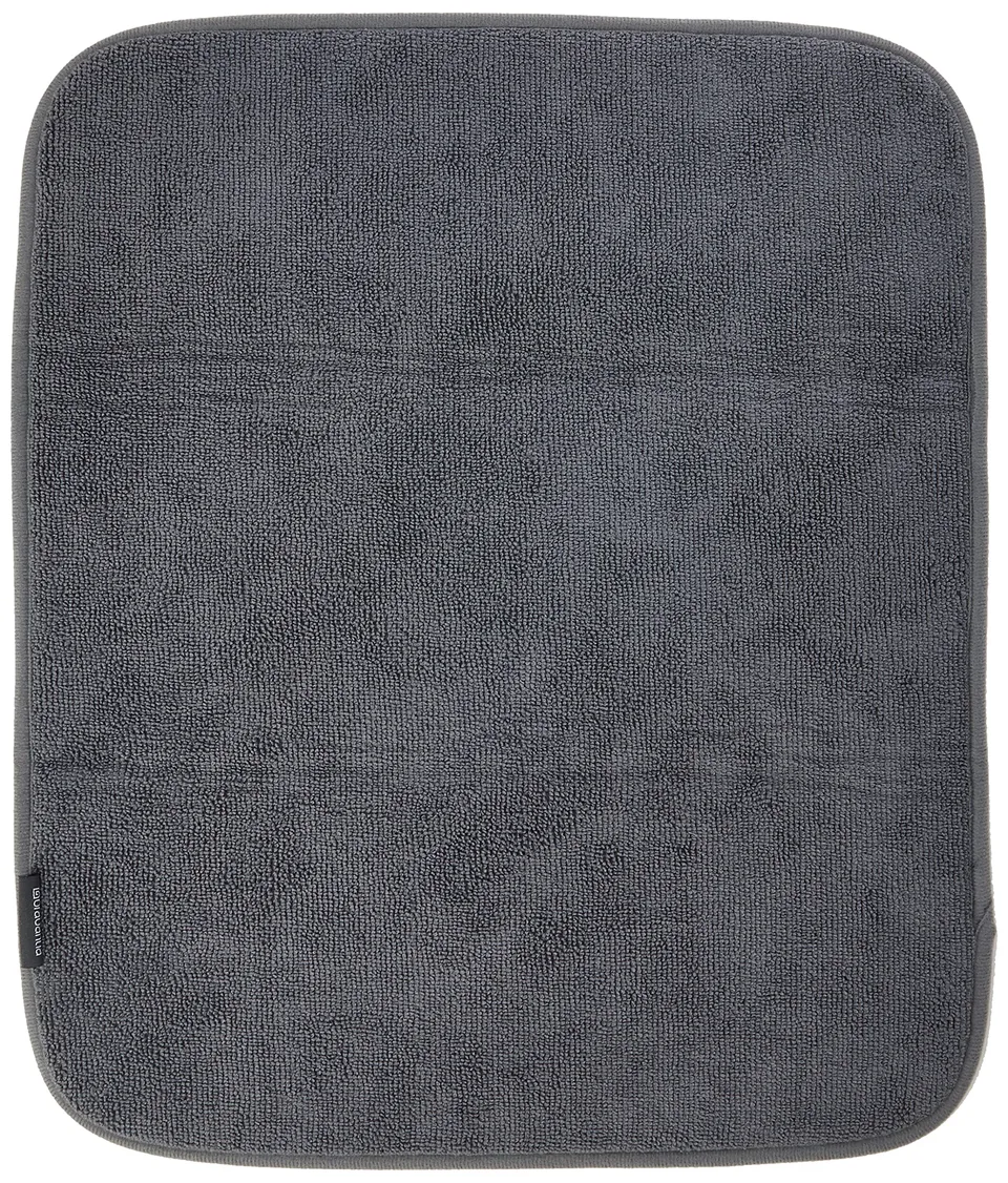 brabantia-sinkside-microfiber-dish-drying-mat-16x19-inches-dark-gray-foldable-ma image 1