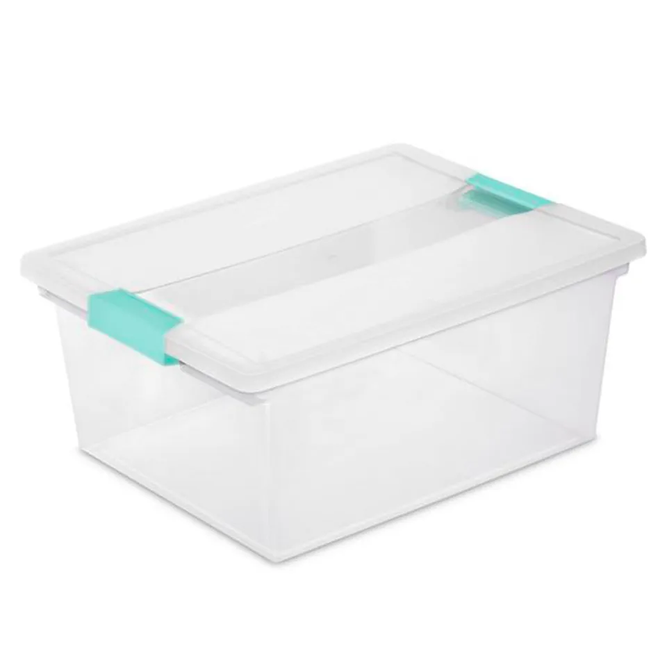 sterilite-deep-clear-plastic-stackable-storage-container-bin-box-tote-with-clear image 1