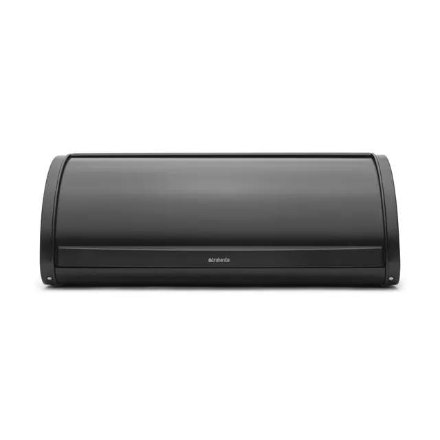 brabantia-roll-top-bread-box-large-matt-black-metal-fits-2-loaves image 1