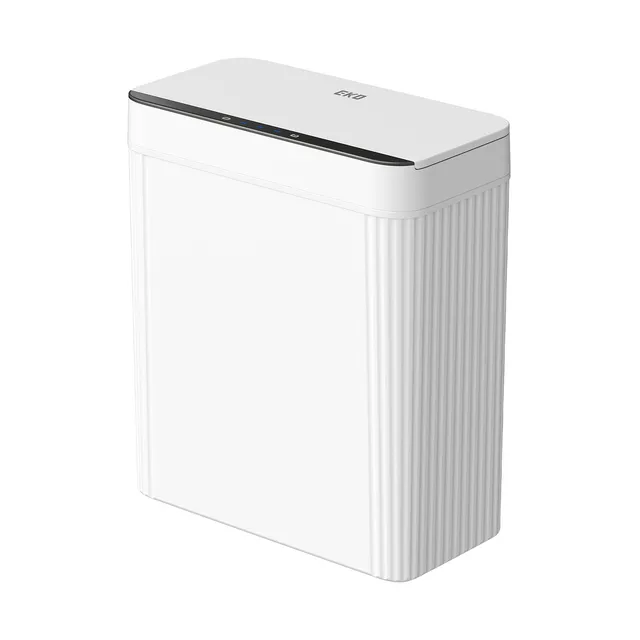 eko-brio-10l-2-6-gallon-motion-sensor-trash-can-white-compact-design image 1