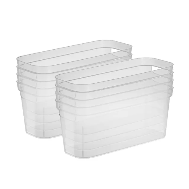 sterilite-6-25x6-25x15-inch-narrow-modern-storage-bin-with-comfortable-carry-thr image 1