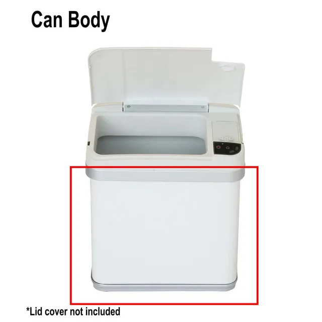itouchless-mt02sw-replacement-white-trash-can-body-2-5-gallon image 1