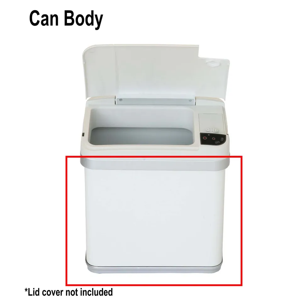 itouchless-mt02sw-replacement-white-trash-can-body-2-5-gallon image 1