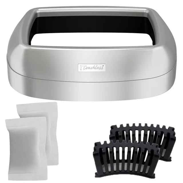 itouchless-replacement-lid-and-deodorizer-bundle-for-open-lid-oval-trash-cans-mo image 1