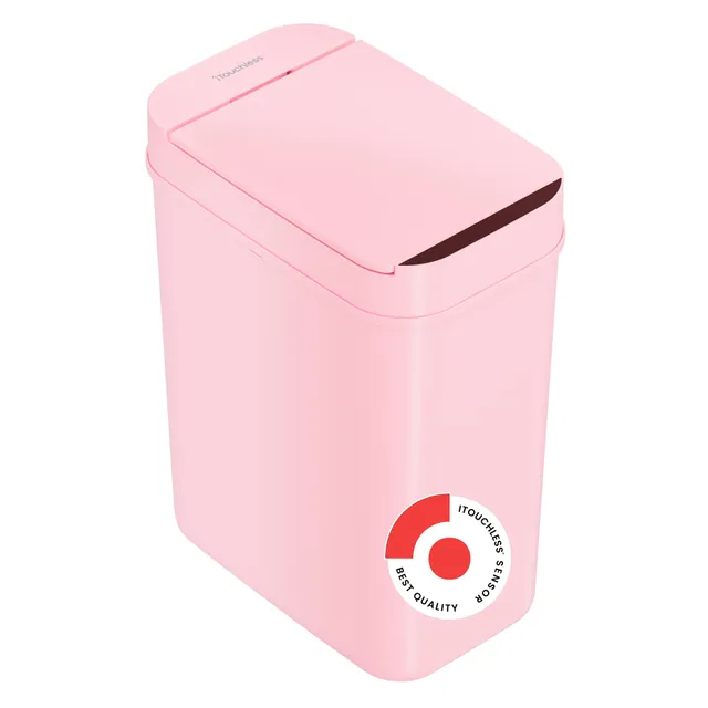 itouchless-3-gallon-sensor-bathroom-trash-can-10-liter-slim-touchless-automatic- image 1