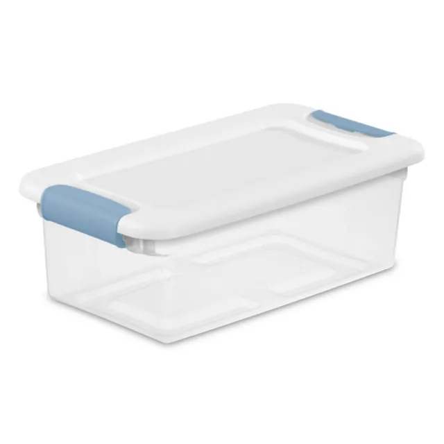 sterilite-36-pack-6-quart-latching-box-with-lids-clear-plastic-storage-bins image 1