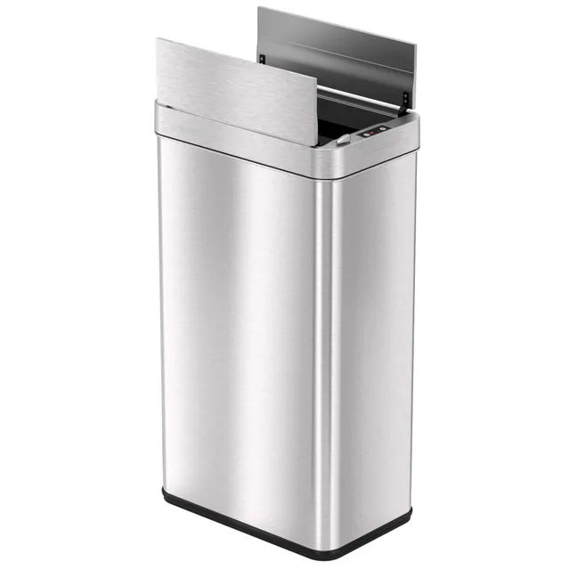 itouchless-68-liter-18-gallon-stainless-steel-wings-open-lid-sensor-kitchen-tras image 1