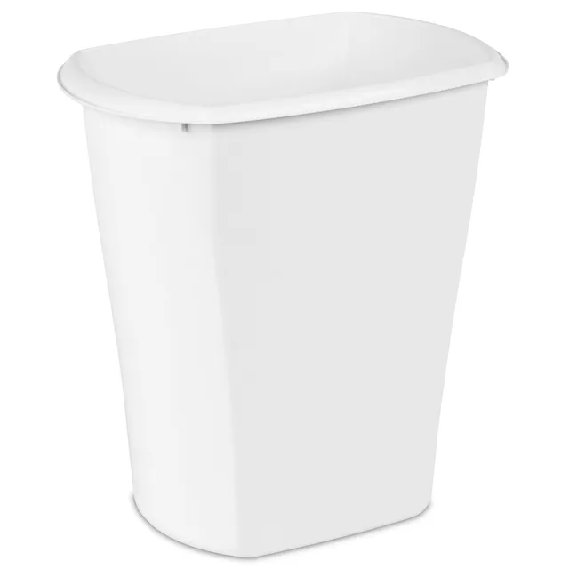sterilite-5-5-gallon-rectangular-wastebasket-6-pack-open-top-medium-trash-can-fo image 1
