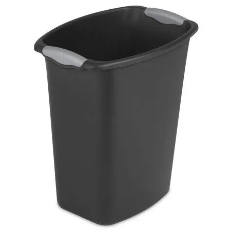 sterilite-3-gallon-wastebasket-black-6-pack image 1