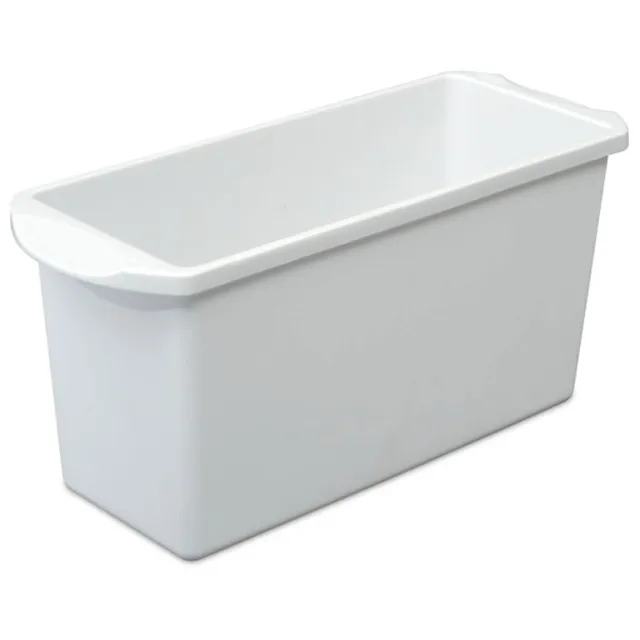 sterilite-ice-cube-bin-narrow-freezer-refrigerator-storage-dishwasher-safe-white image 1
