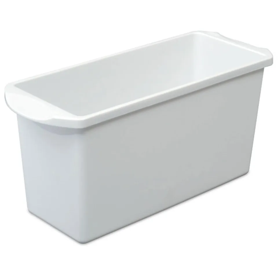 sterilite-ice-cube-bin-narrow-freezer-refrigerator-storage-dishwasher-safe-white image 1