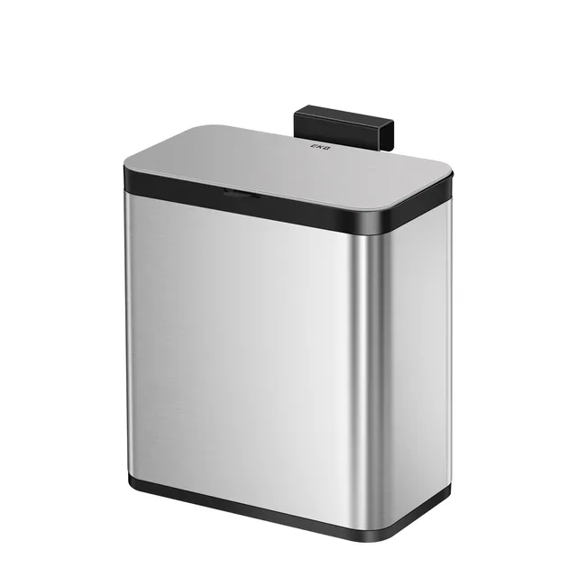 eko-deluxe-puro-compost-bin-with-liner-7l-1-85-gal-stainless-black image 1