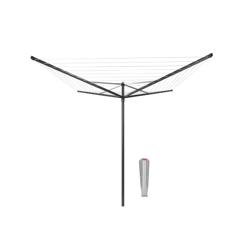 brabantia-topspinner-4-arm-rotary-clothesline-with-ground-spike-164-ft-drying-sp image 1