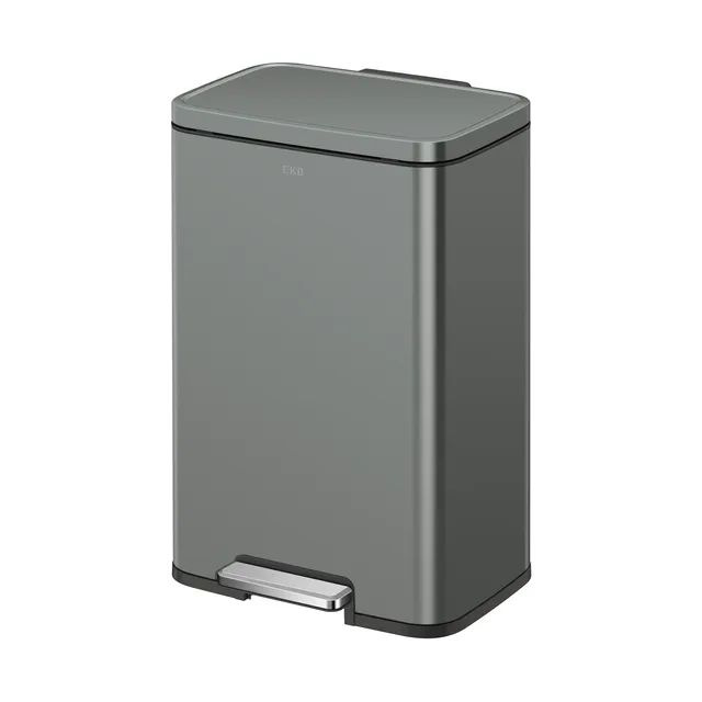 eko-madison-nardo-grey-stainless-steel-50-liter-13-2-gallon-step-trash-can image 1