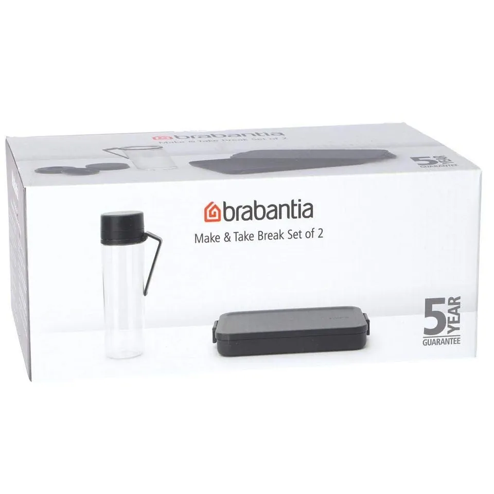 brabantia-make-take-break-set-water-bottle-with-fruit-infuser-flat-lunch-box-set image 1