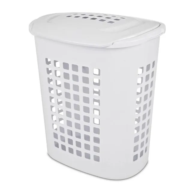 sterilite-2-3-bushel-lift-top-laundry-hamper-24-tall-white-4-pack image 1