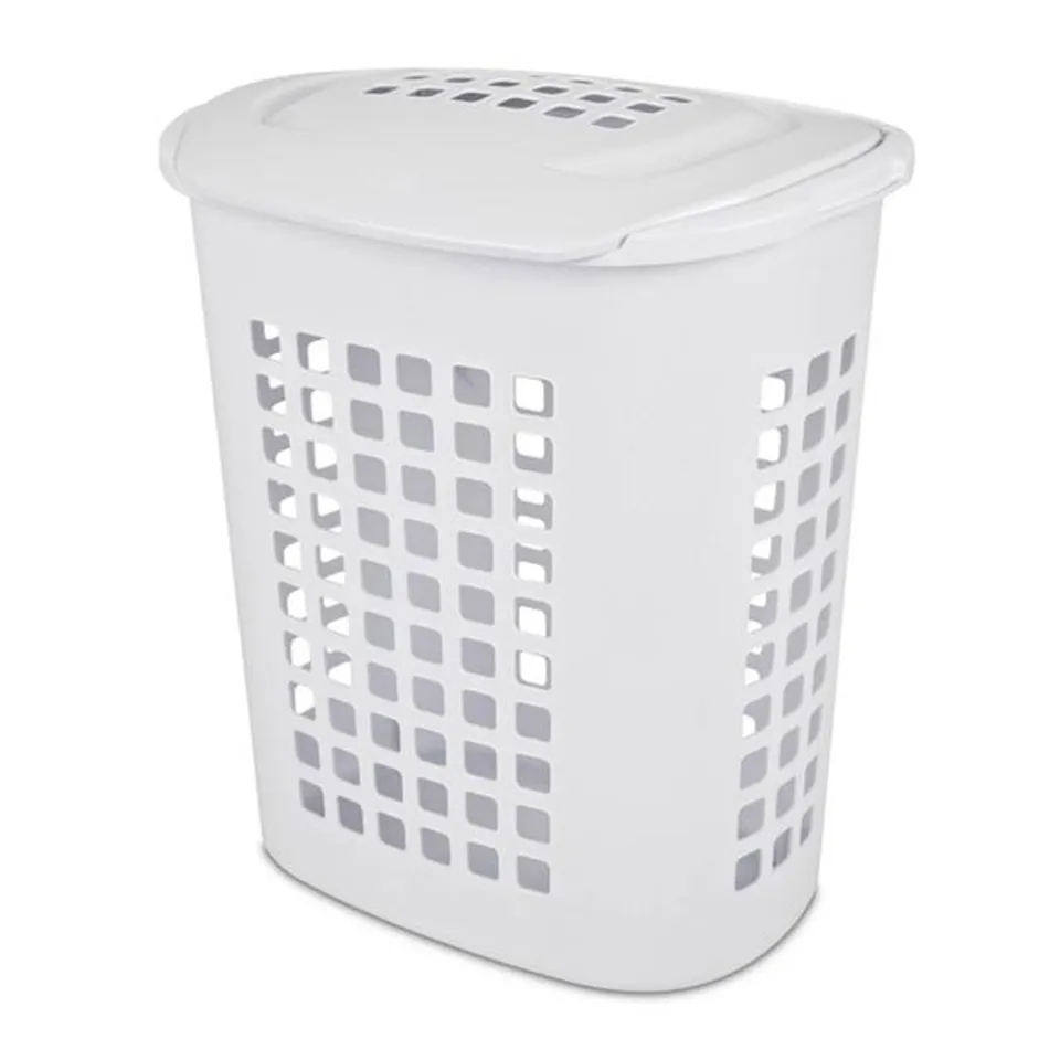 sterilite-2-3-bushel-lift-top-laundry-hamper-24-tall-white-4-pack image 1