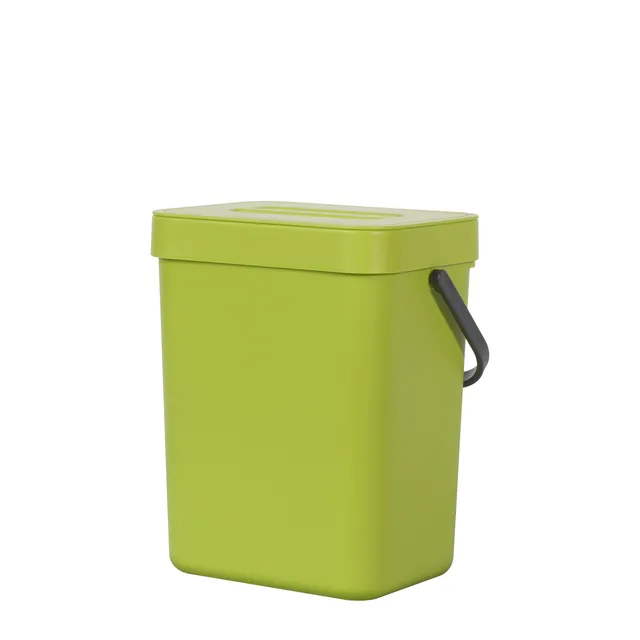 eko-puro-compost-bin-with-lid-lime-5l-1-32-gallon image 1